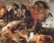 Peter Paul Rubens Hippopotamus and Crocodile Hunt (mk080 oil painting picture wholesale